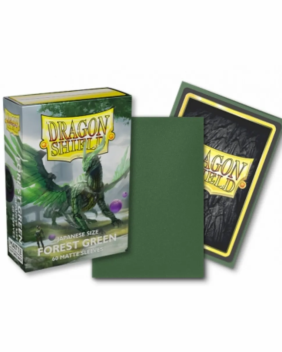 Arcane Tinmen Sleeves (Small Cards)>Dragon Shield - Small Forest Green Matte (60)