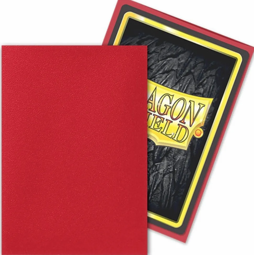 Dragon Shield Sleeves (Small Cards)> - Small Ruby Matte (60)