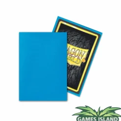 Arcane Tinmen Sleeves (Small Cards)>Dragon Shield - Small Sapphire Matte (60)