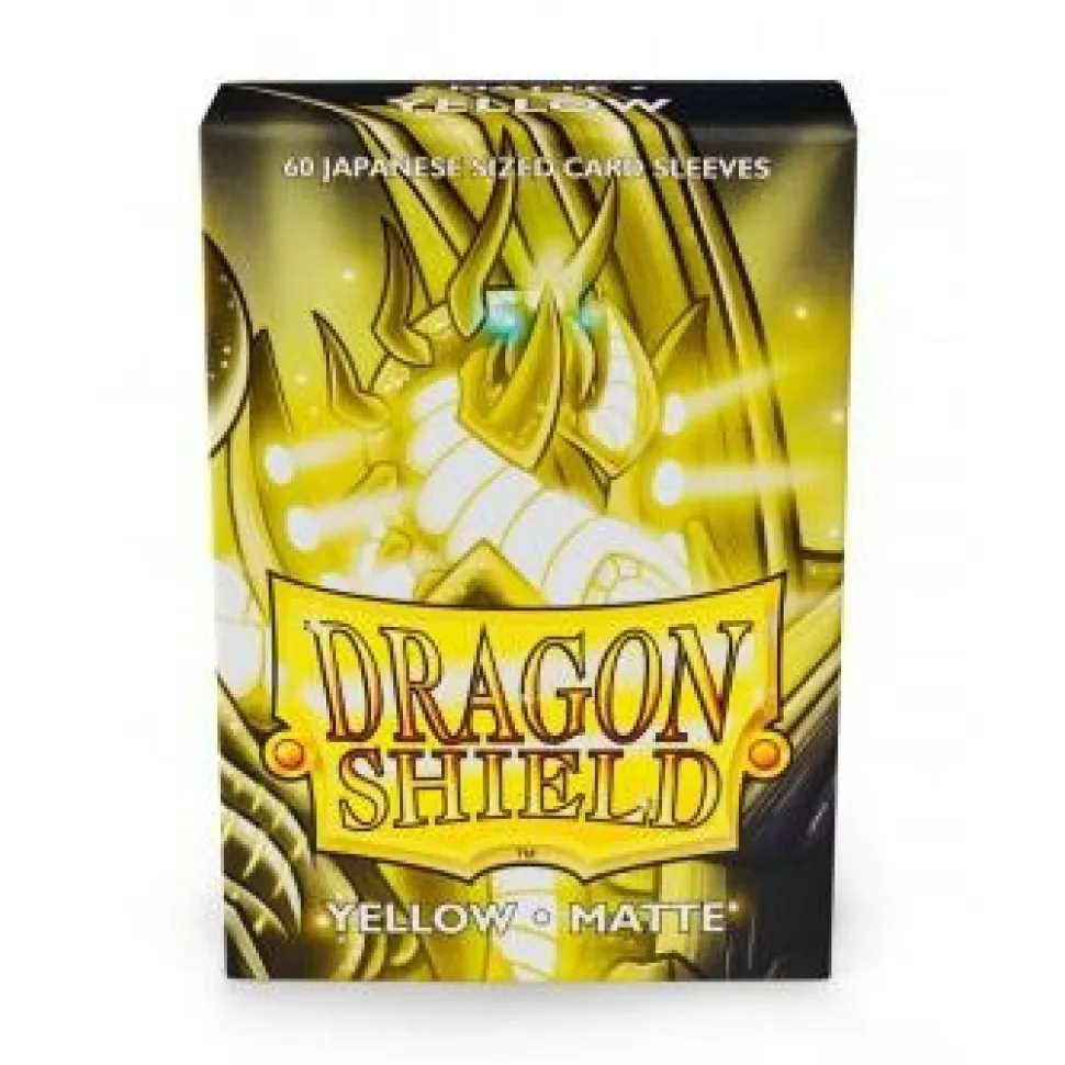 Arcane Tinmen Sleeves (Small Cards)>Dragon Shield - Small: Yellow Matte (60)