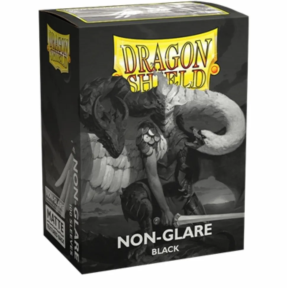 Arcane Tinmen Sleeves (Standard Size)>Dragon Shield - Standard: Black Matte Non-Glare (100)
