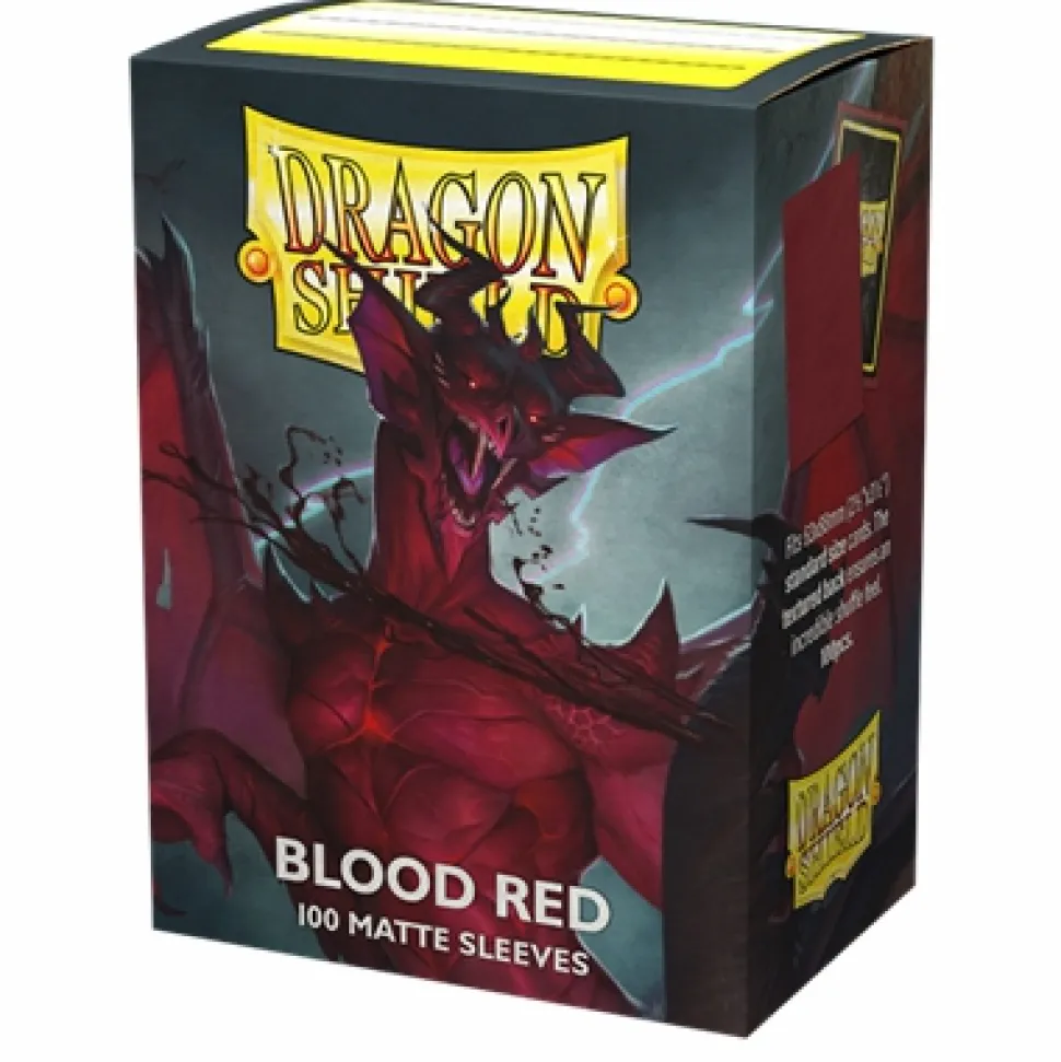 Dragon Shield Sleeves (Standard Size)> - Standard: Blood Red Matte (100)