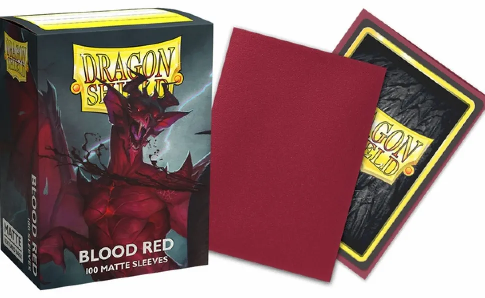 Dragon Shield Sleeves (Standard Size)> - Standard: Blood Red Matte (100)