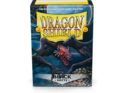 Arcane Tinmen Sleeves (Standard Size)>Dragon Shield - Standard: Black Matte (100)