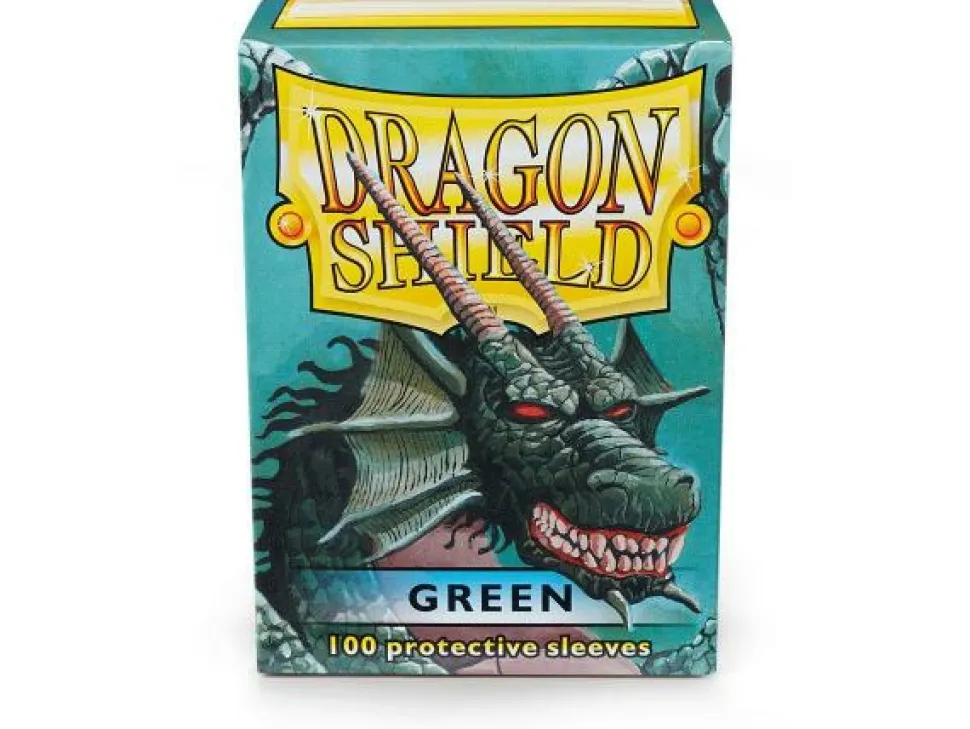 Dragon Shield Sleeves (Standard Size)> - Standard: Green (100)
