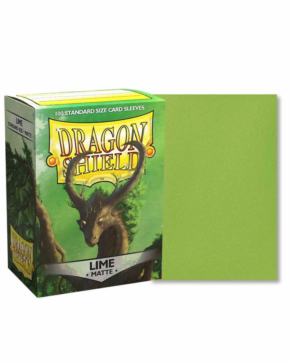 Arcane Tinmen Sleeves (Standard Size)>Dragon Shield - Standard Lime Matte (100)