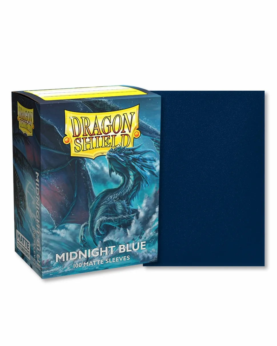 Arcane Tinmen Sleeves (Standard Size)>Dragon Shield - Standard Midnight Blue (100)