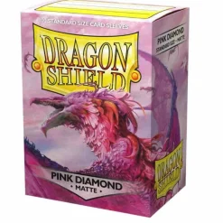 Arcane Tinmen Sleeves (Standard Size)>Dragon Shield - Standard: Pink Diamond Matte (100)