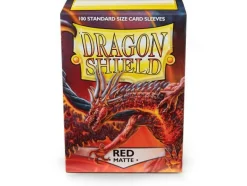 Arcane Tinmen Sleeves (Standard Size)>Dragon Shield - Standard: Red Matte (100)