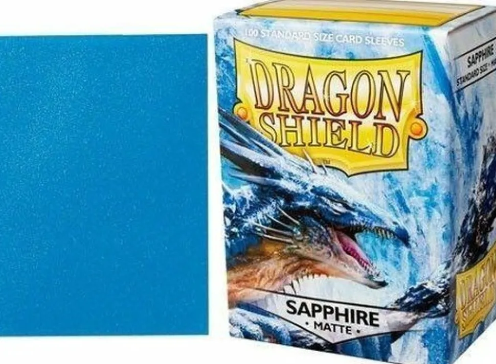Arcane Tinmen Sleeves (Standard Size)>Dragon Shield - Standard: Sapphire Matte (100)