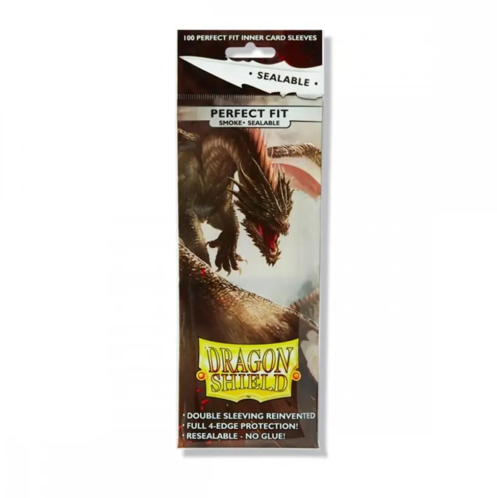 Arcane Tinmen Sleeves (Standard Size)>Dragon Shield Perfect Fit Smoke Sealable