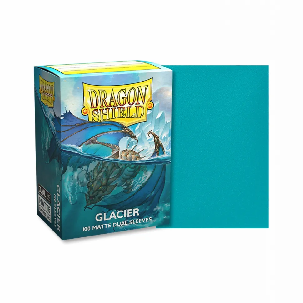 Arcane Tinmen Sleeves (Standard Size)>Dragon Shield Sleeves - Glacier Dual Matte (100 Stuks)