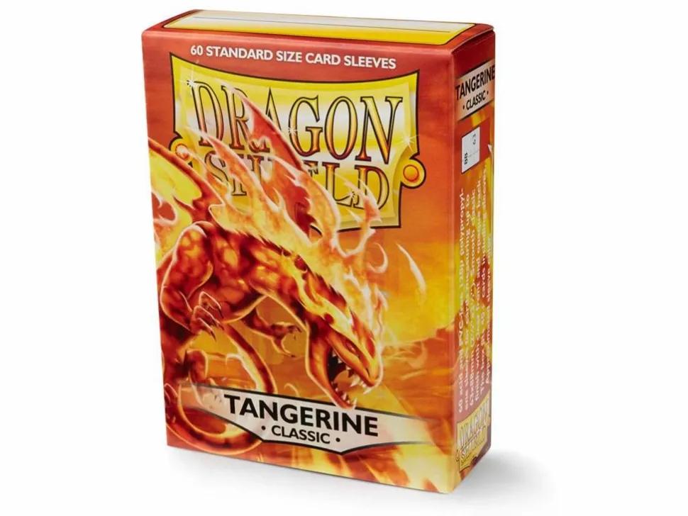Arcane Tinmen Sleeves (Standard Size)>Dragon Shield Sleeves Standard (60) - Tangerine