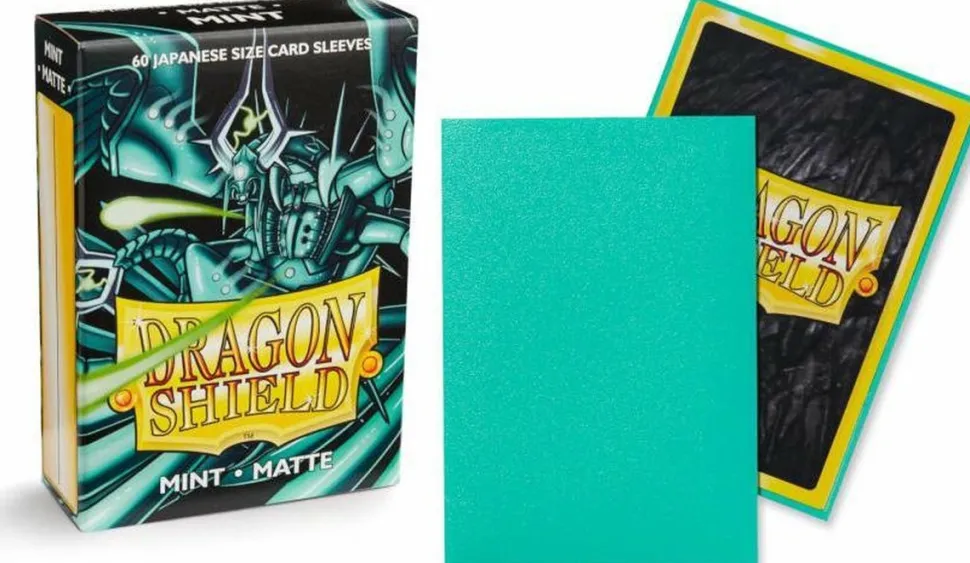 Arcane Tinmen Sleeves (Small Cards)>Dragon Shield Small Sleeves - Japanese Matte Mint (60 Sleeves)