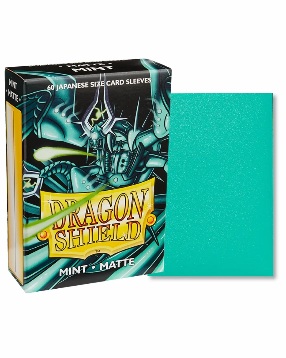Arcane Tinmen Sleeves (Small Cards)>Dragon Shield Small Sleeves - Japanese Matte Mint (60 Sleeves)
