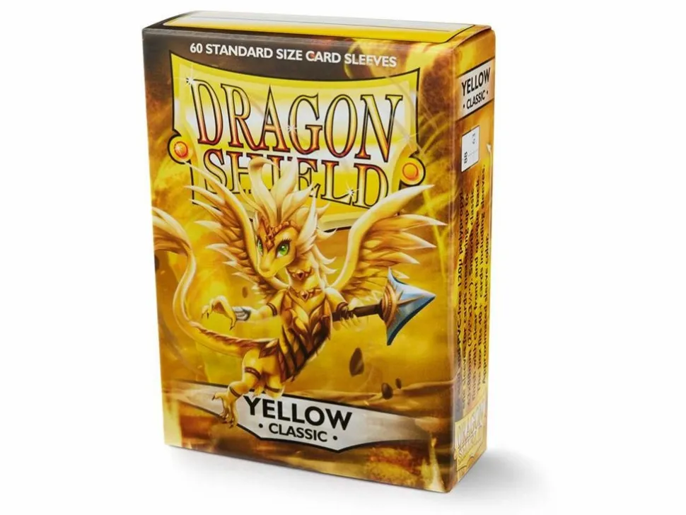 Arcane Tinmen Sleeves (Standard Size)>Dragon Shield Standard Classic Sleeves - Yellow (60)