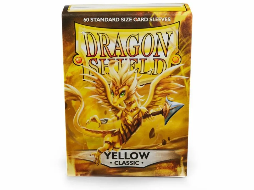 Arcane Tinmen Sleeves (Standard Size)>Dragon Shield Standard Classic Sleeves - Yellow (60)