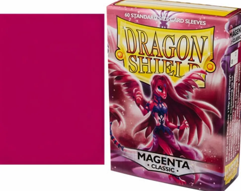 Arcane Tinmen Sleeves (Standard Size)>Dragon Shield Standard Classic Sleeves - Magenta (60)