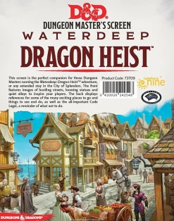 Wizards of the Coast Adventures Books>Dungeons & Dragons: Waterdeep Dragon Heist Dm Screen
