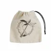 Q Workshop Dobbelstenen>Elvish Beige & Black Basic Dice Bag