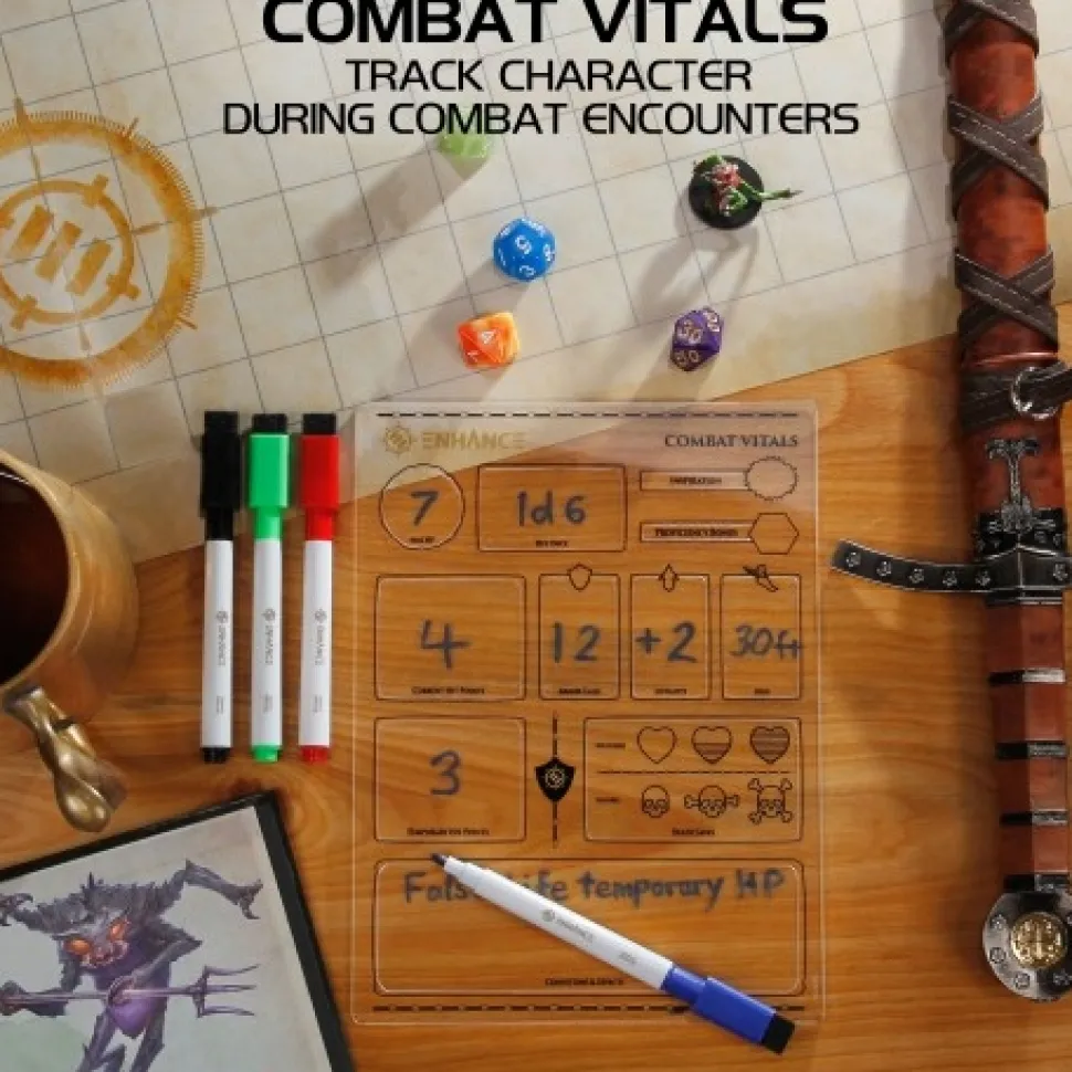 Enhance Gaming Opberg>Enhance Rpg Acrylic Character Sheet