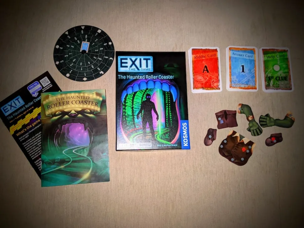 Thames & Kosmos Exit>Exit - The Haunted Roller Coaster - En