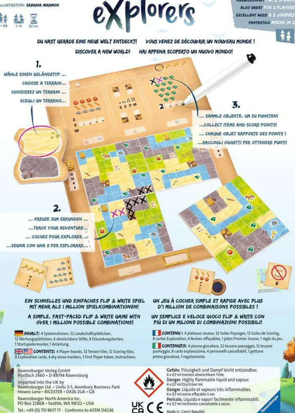 Ravensburger 1 Persoonspellen (Solo)>Explorers - Bordspel