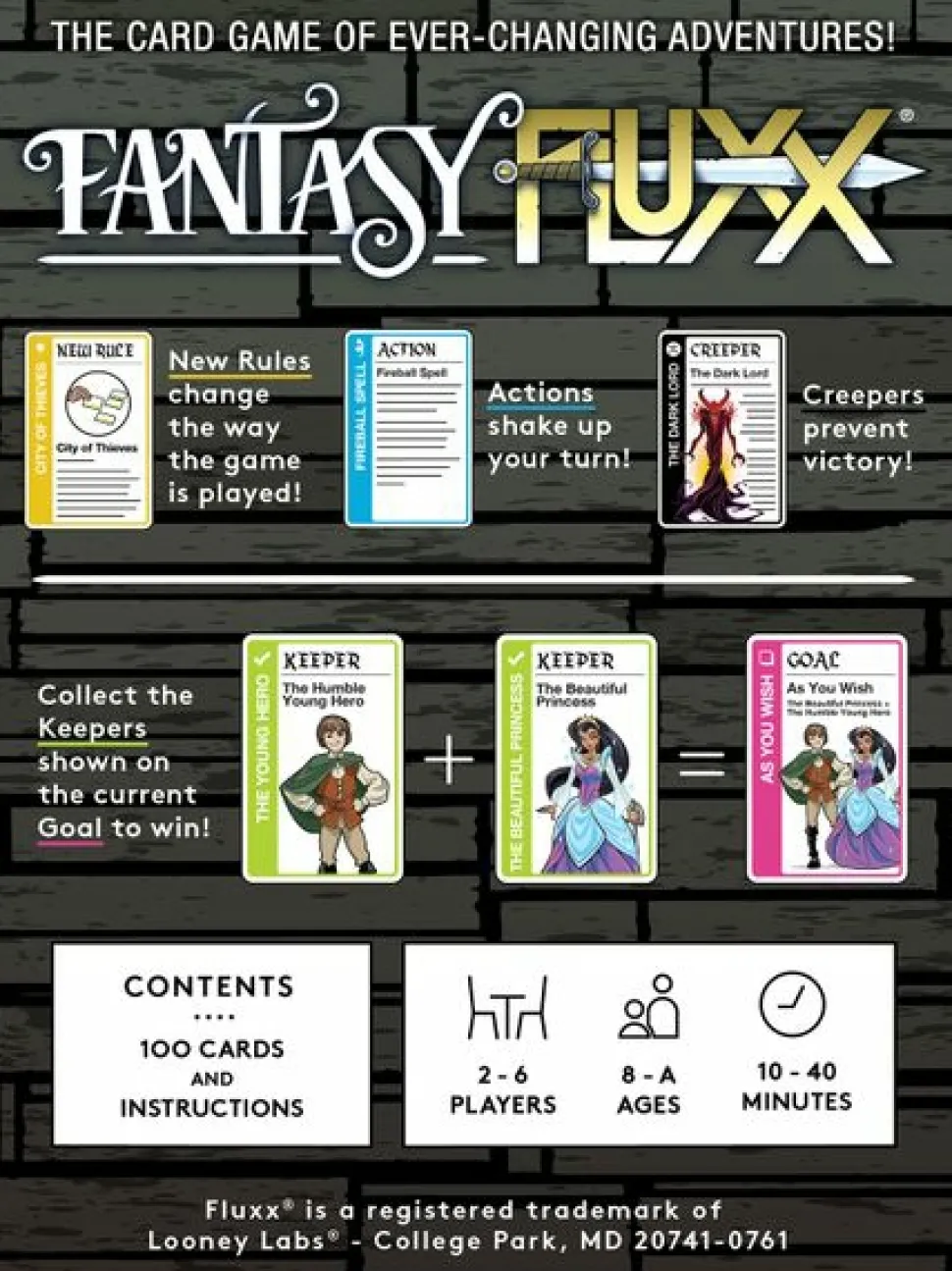 Looney Labs Kaartspellen>Fantasy Fluxx - En