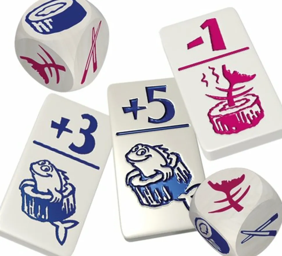 999 Games Dobbelspellen>Geharrewar In De Sushibar - Dobbelspel
