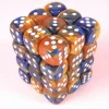 Chessex Gaming Counters>Gemini Blue-Gold/White D6 12Mm Dobbelsteen Set (36 Stuks)