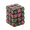 Chessex Gaming Counters>Gemini Green-Purple/Gold D6 12Mm Dobbelsteen Set (36 Stuks)