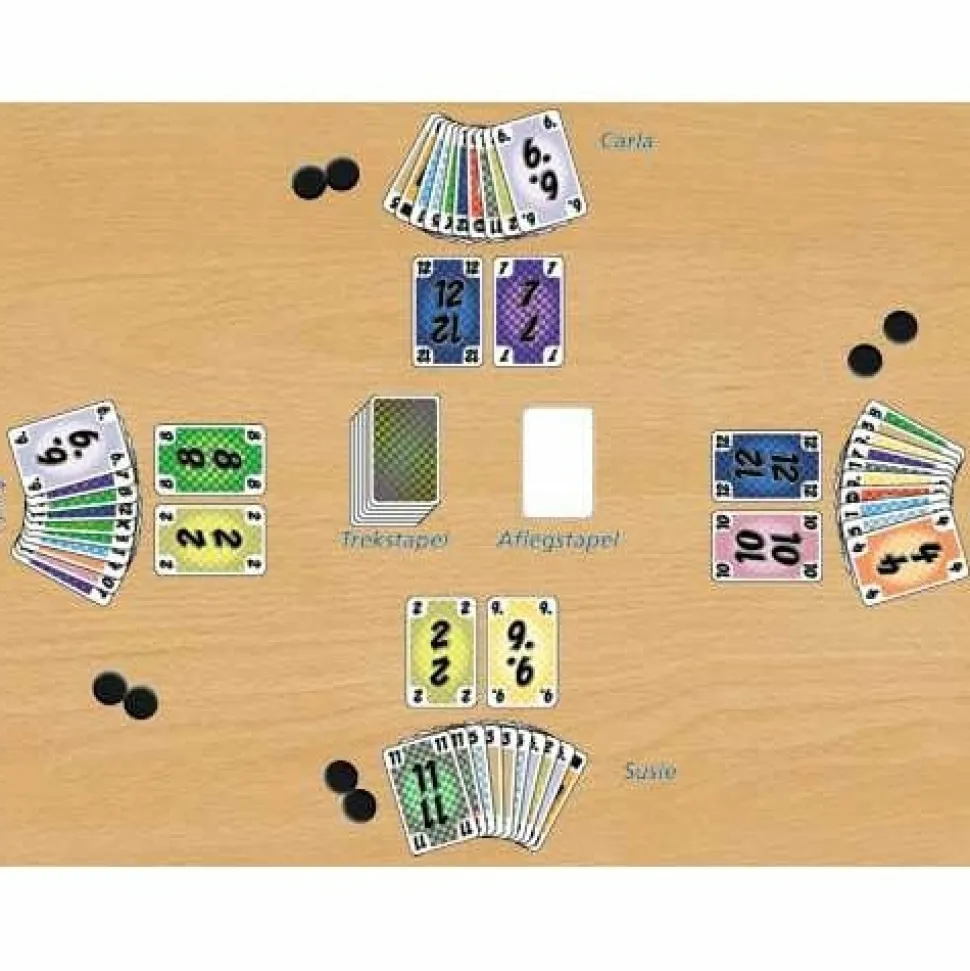 Hot Games Kaartspellen>Geruite Rij-Tjes Kaartspel