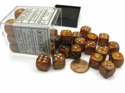 Chessex Dobbelstenen>Glitter Gold/Silver D6 12Mm Dobbelsteen Set (36 Stuks)