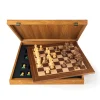 Manopoulou Schaaksets>Houten Schaakset: Staunton Schaakstukken (Koning 8,5 Cm)