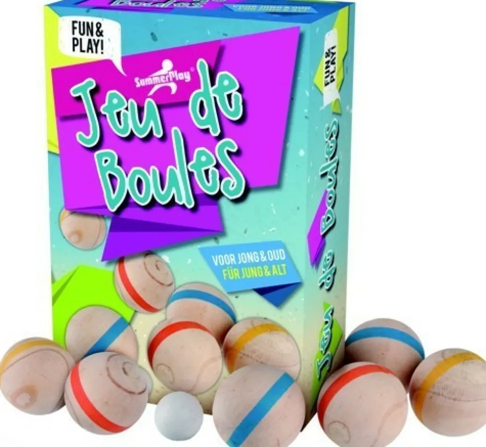 Fun Forge Buitenspelen>Jeu De Boules Set 6 Bals (Hout)