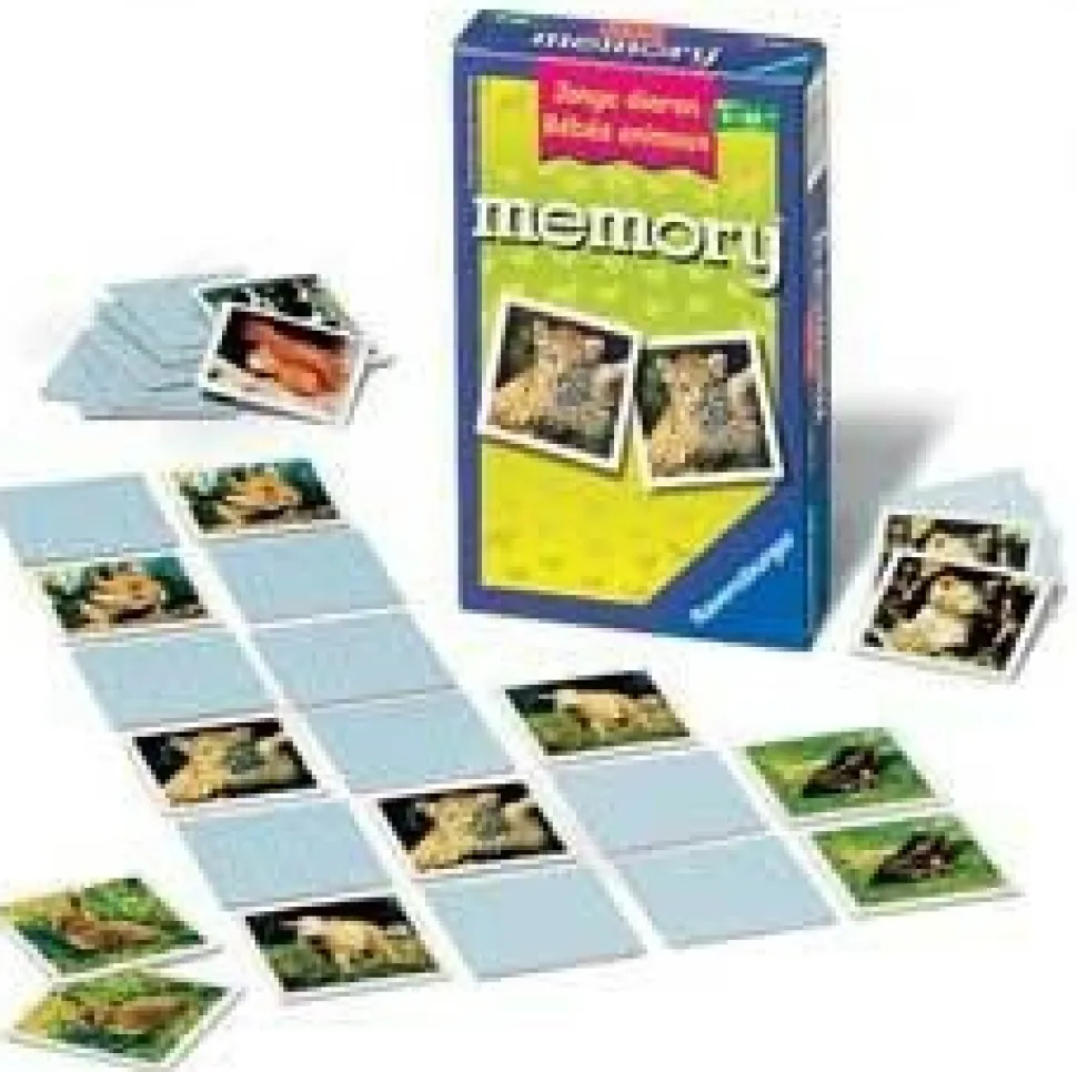 Ravensburger Kinderspellen>Jonge Dieren Memory Pocketspel