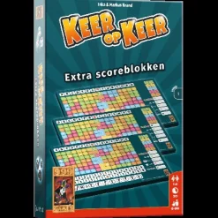 999 Games Dobbelspellen>Keer Op Keer Scoreblok 2 Stuks Level 1 - Dobbelspel