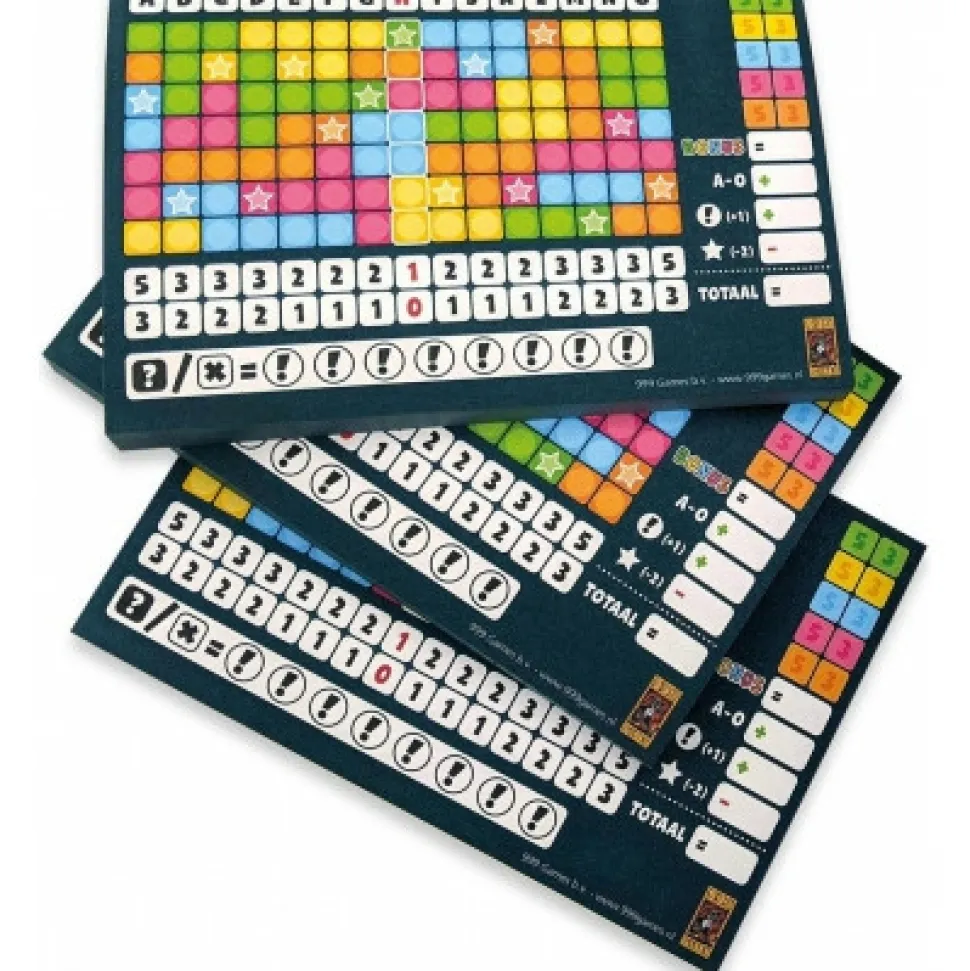 999 Games Dobbelspellen>Keer Op Keer Scoreblok 2 Stuks Level 1 - Dobbelspel
