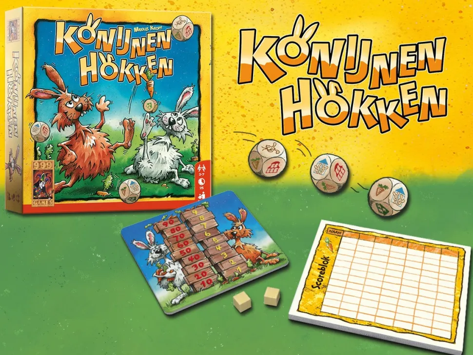 999 Games Dobbelspellen>Konijnenhokken - Dobbelspel
