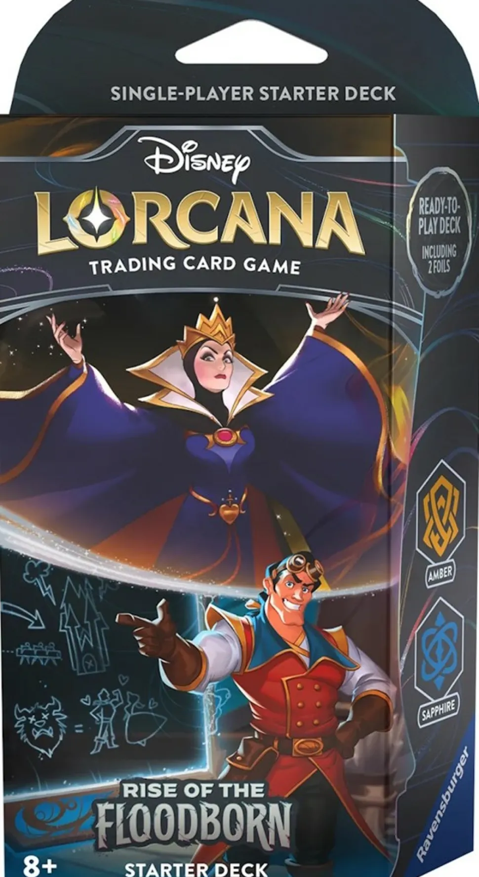 Ravensburger Disney Lorcana Series>Lorcana Set 2: Rise Of The Floodborn - Starter Deck The Evil Queen