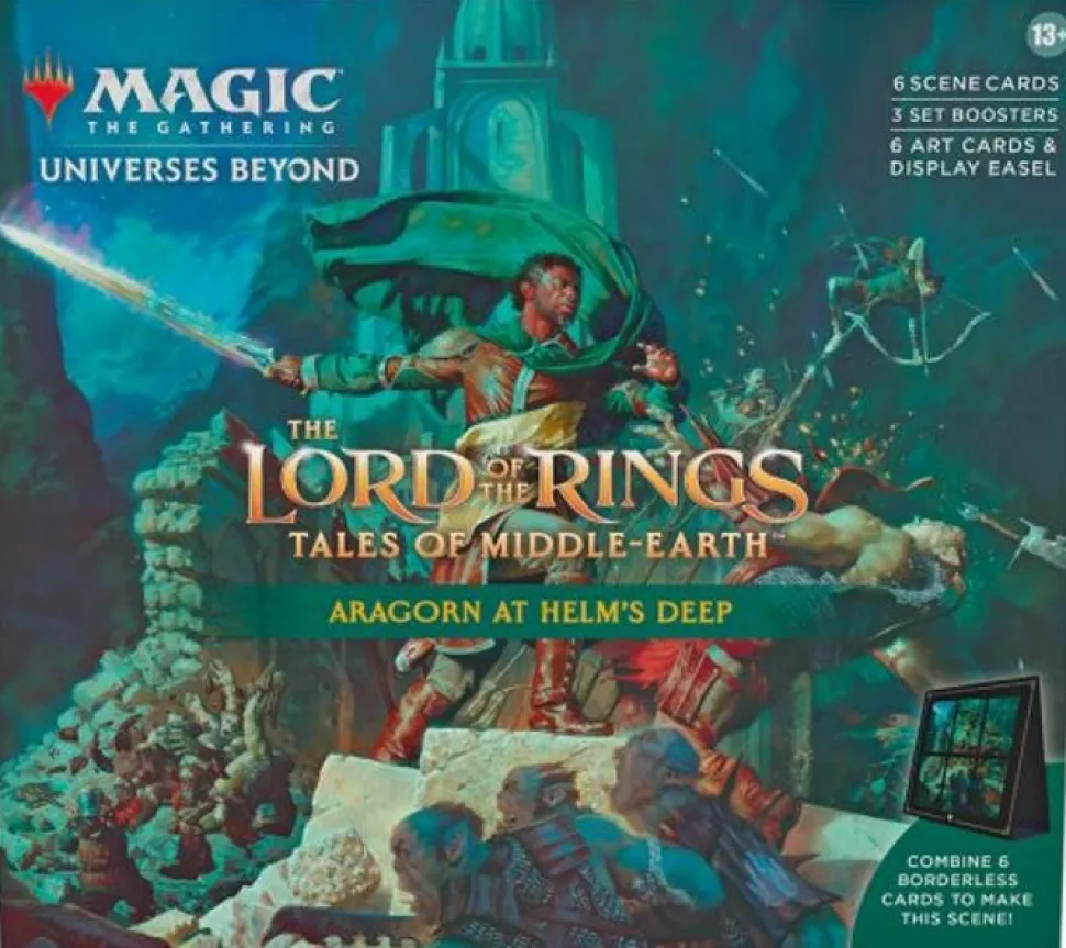 Wizards of the Coast Magic Series>Magic: Lotr Holiday Scene Box - Aragorn At Helm'S Deep