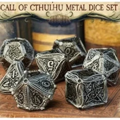 Q Workshop Dobbelstenen>Metal Call Of Cthulhu Dice Set (7)
