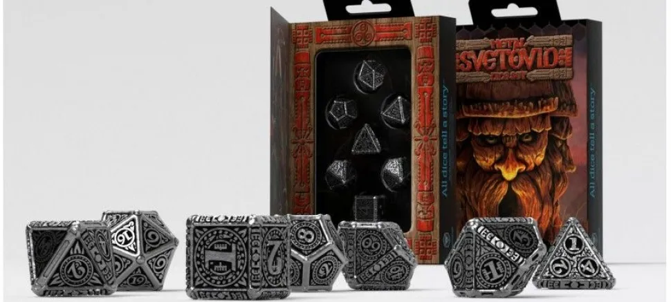 Q Workshop Dobbelstenen>Metal Svetovid Dice Set