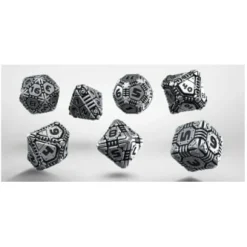 Q Workshop Dobbelstenen>Metal Tech Dice Set (7)