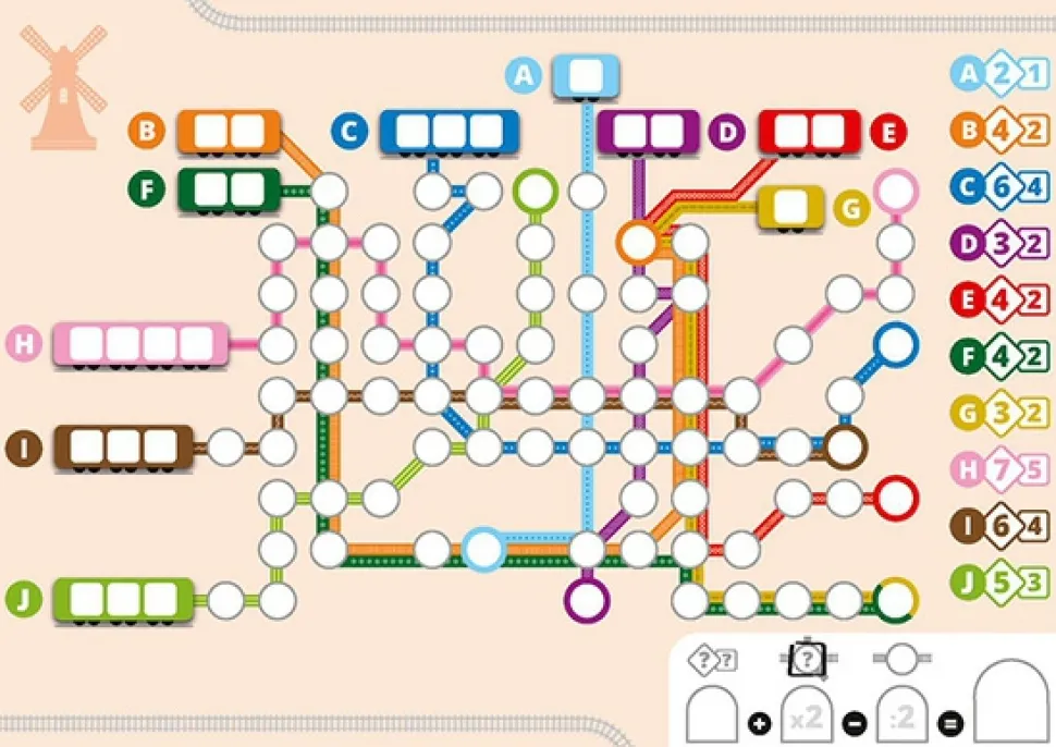 999 Games Dobbelspellen>Metrolijn