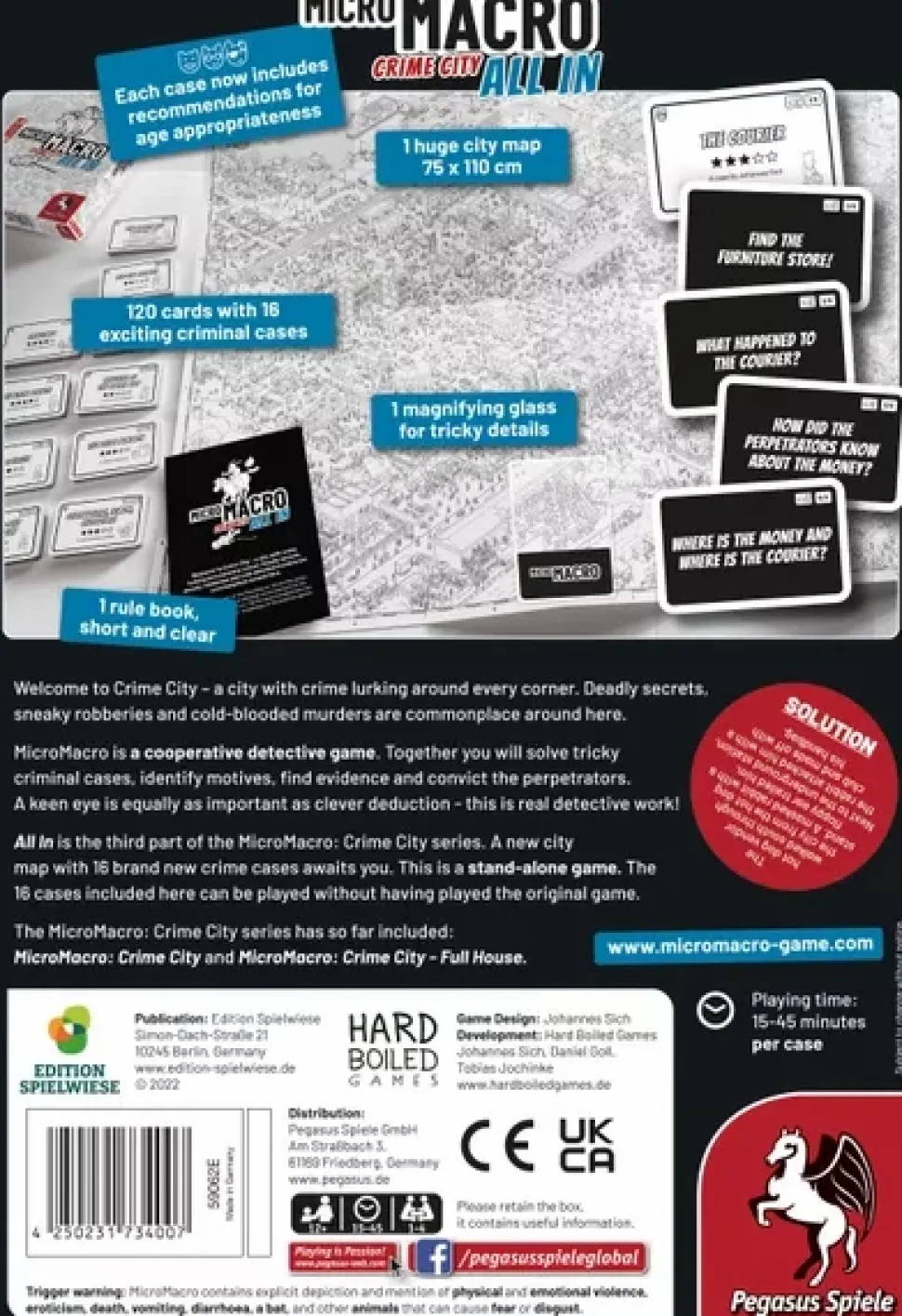 White Goblin Games Samenwerking Bordspel>Micro Macro All In - Crime City Nl