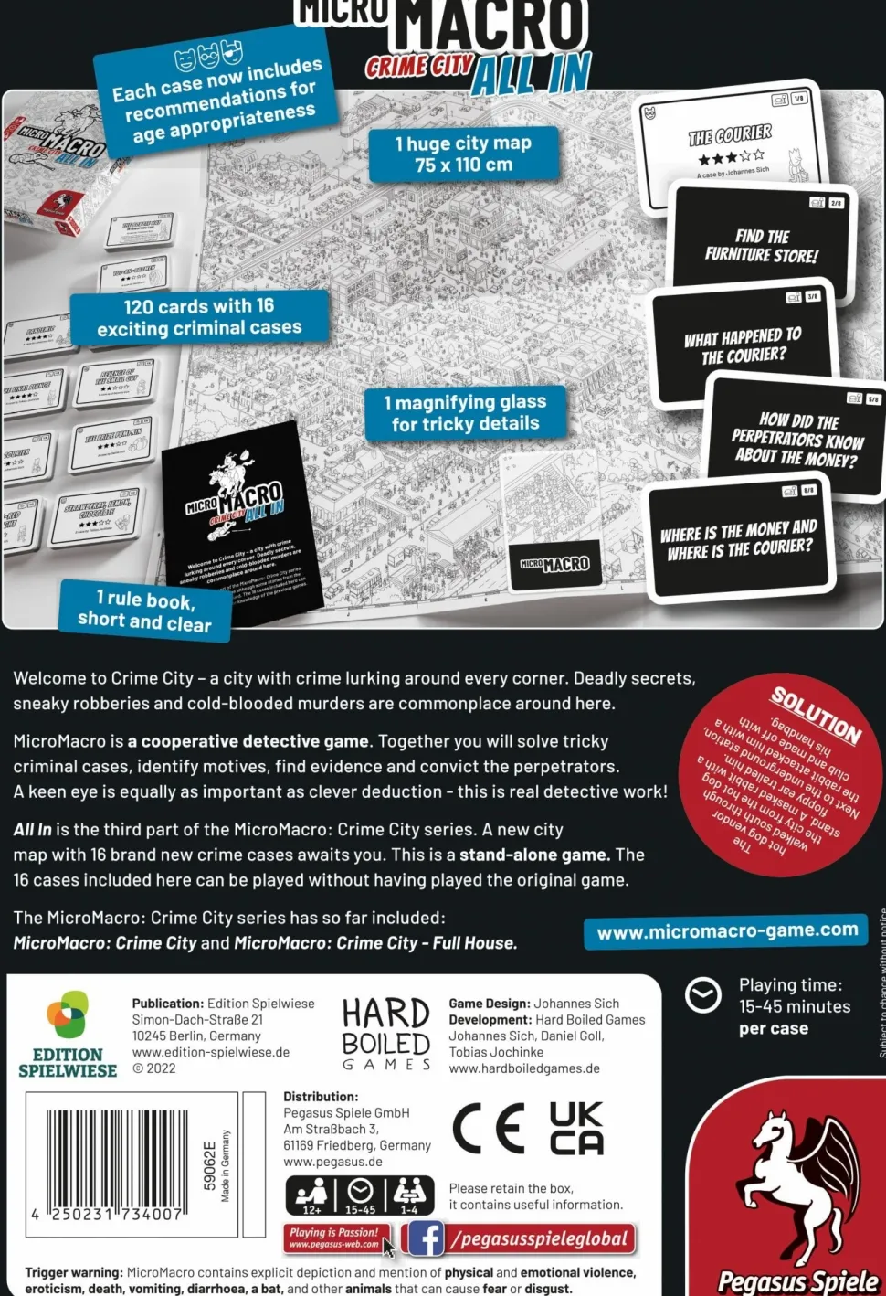 Pagsus Spiele Samenwerking Bordspel>Micro Macro Crime City - All In