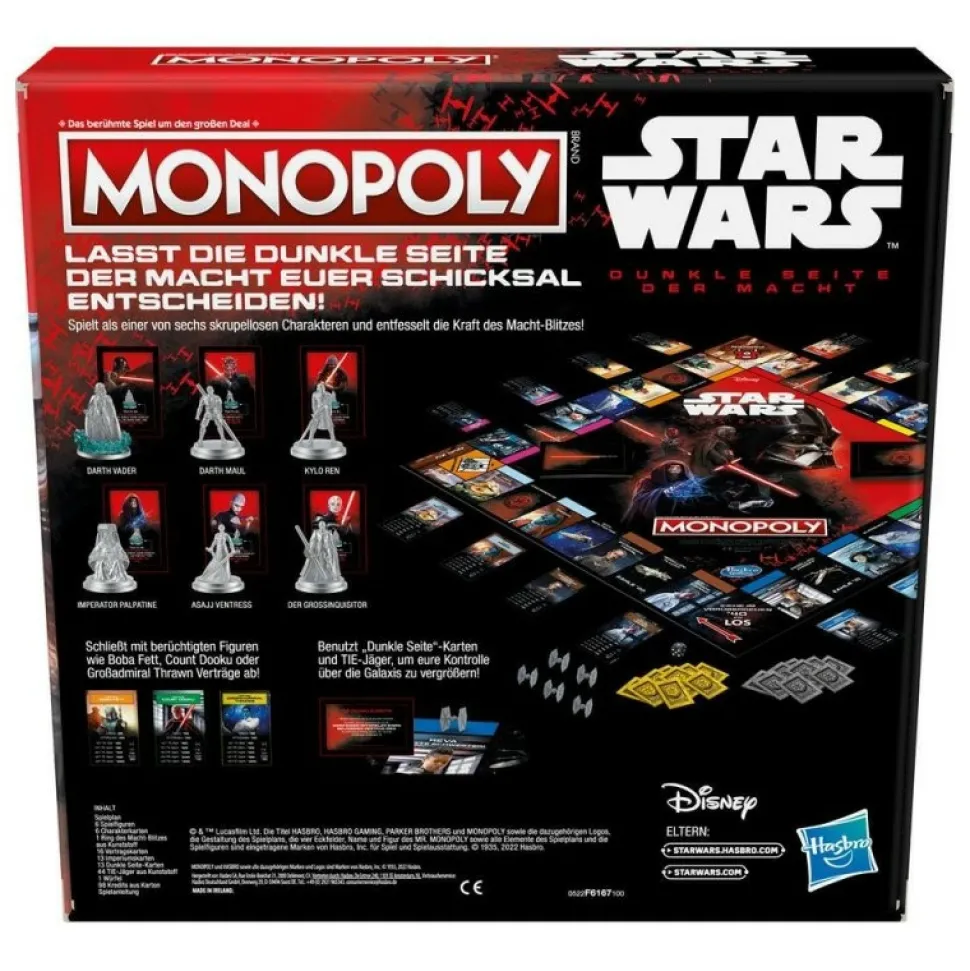 Hasbro Strategische Spellen>Monopoly: Star Wars Dark Side - En