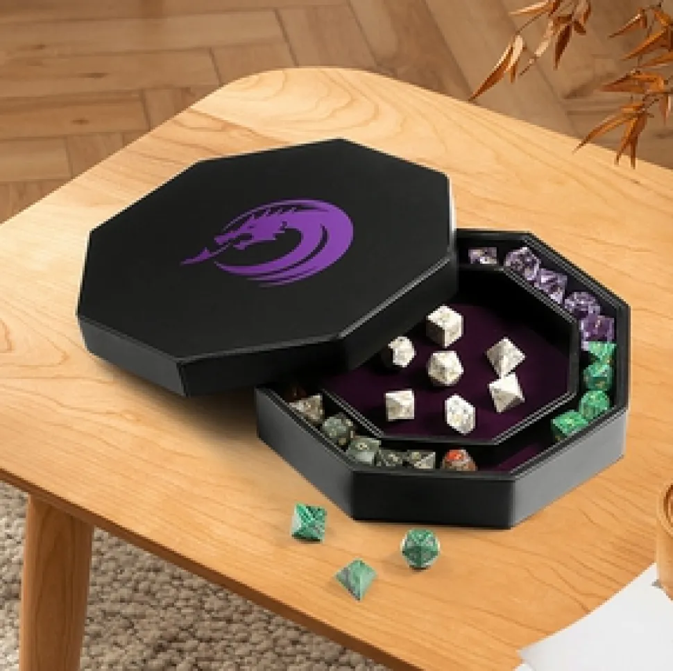 Dice Habit Dobbelstenen>Ocatgon Dice Tray - Purple