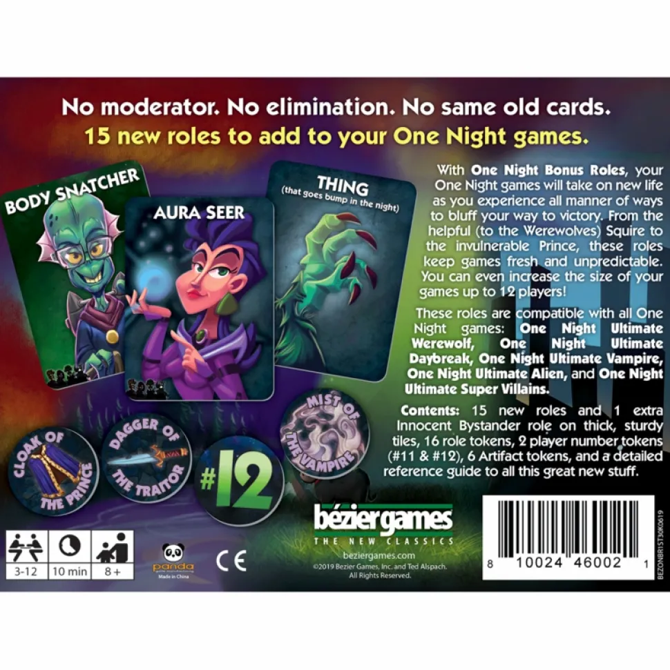 Bézier Games Kaartspellen>One Night Ultimate Bonus Roles